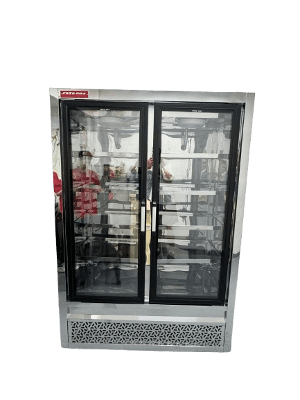 nevera puerta de vidrio