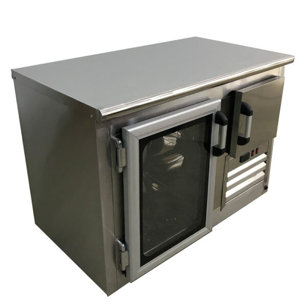 MESA DE TRABAJO CON PUERTA ACERO Y VIDRIO - Image 2